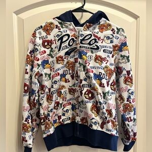 Polo by Ralph Lauren Boys Mascot Zip-Up Hoodie size 16